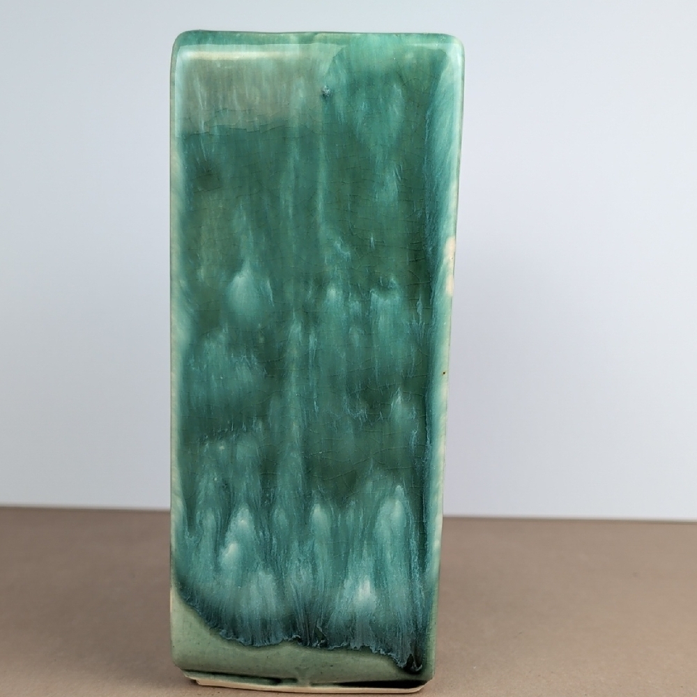 McCoy USA Green,Yellow Bird In Box Arcature Pottery, Vintage Mid Century Modern - Picture 9 of 10